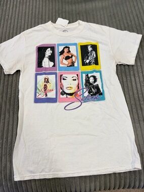 White Graphic Official Selena Short Sleeve Tee